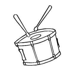 Dessin à colorier: Tambour (Musique) #209561 - Coloriages à Imprimer Gratuits