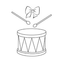 Dessin à colorier: Tambour (Musique) #209563 - Coloriages à Imprimer Gratuits