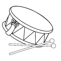 Dessin à colorier: Tambour (Musique) #209566 - Coloriages à Imprimer Gratuits