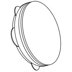 Dessins à colorier: Tambourin - Coloriages à Imprimer Gratuits