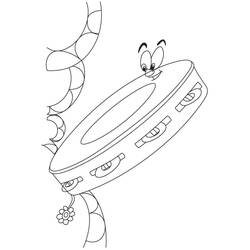 Dessin à colorier: Tambourin (Musique) #176905 - Coloriages à Imprimer Gratuits