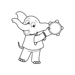 Dessin à colorier: Tambourin (Musique) #176911 - Coloriages à Imprimer Gratuits