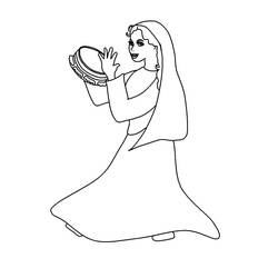 Dessin à colorier: Tambourin (Musique) #176912 - Coloriages à Imprimer Gratuits