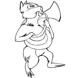 Dessins à colorier: Trompette - Coloriages à Imprimer Gratuits