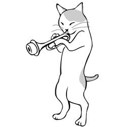 Dessin à colorier: Trompette (Musique) #173409 - Coloriages à Imprimer Gratuits