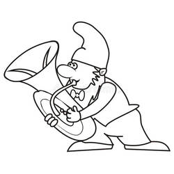 Dessin à colorier: Trompette (Musique) #173415 - Coloriages à Imprimer Gratuits