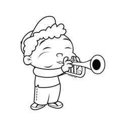 Dessin à colorier: Trompette (Musique) #173421 - Coloriages à Imprimer Gratuits