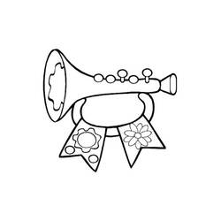 Dessin à colorier: Trompette (Musique) #173427 - Coloriages à Imprimer Gratuits