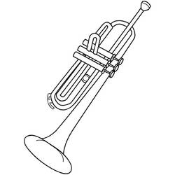 Dessin à colorier: Trompette (Musique) #173428 - Coloriages à Imprimer Gratuits