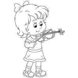 Dessin à colorier: Violon (Musique) #176922 - Coloriages à Imprimer Gratuits