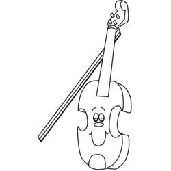 Dessin à colorier: Violon (Musique) #176926 - Coloriages à Imprimer Gratuits