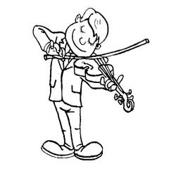 Dessin à colorier: Violon (Musique) #176927 - Coloriages à Imprimer Gratuits