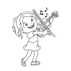 Dessin à colorier: Violon (Musique) #176931 - Coloriages à Imprimer Gratuits