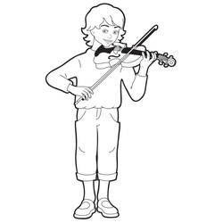 Dessin à colorier: Violon (Musique) #176933 - Coloriages à Imprimer Gratuits