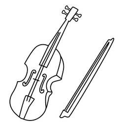 Dessin à colorier: Violon (Musique) #176935 - Coloriages à Imprimer Gratuits