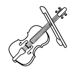 Dessin à colorier: Violon (Musique) #176936 - Coloriages à Imprimer Gratuits
