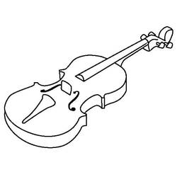 Dessin à colorier: Violon (Musique) #176940 - Coloriages à Imprimer Gratuits