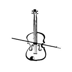 Dessin à colorier: Violon (Musique) #176944 - Coloriages à Imprimer Gratuits