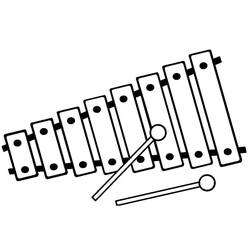 Dessin à colorier: Xylophone (Musique) #200974 - Coloriages à Imprimer Gratuits