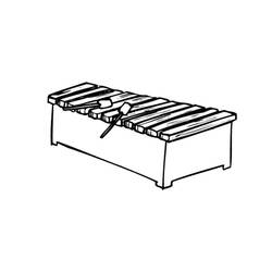 Dessin à colorier: Xylophone (Musique) #200975 - Coloriages à Imprimer Gratuits