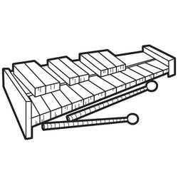 Dessin à colorier: Xylophone (Musique) #200976 - Coloriages à Imprimer Gratuits