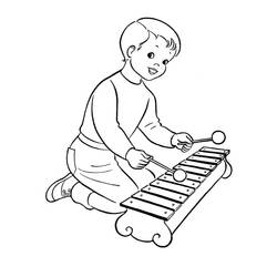 Dessin à colorier: Xylophone (Musique) #200977 - Coloriages à Imprimer Gratuits