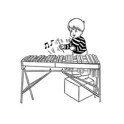 Dessin à colorier: Xylophone (Musique) #200981 - Coloriages à Imprimer Gratuits