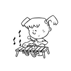 Dessin à colorier: Xylophone (Musique) #200982 - Coloriages à Imprimer Gratuits