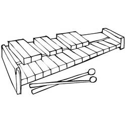 Dessin à colorier: Xylophone (Musique) #200987 - Coloriages à Imprimer Gratuits