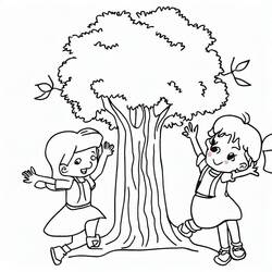 Coloriage Arbre (Nature et saisons) #190421 à imprimer et colorier