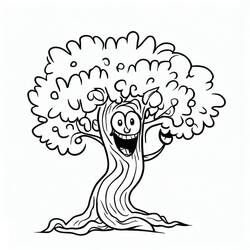 Coloriage Arbre (Nature et saisons) #190439 à imprimer et colorier