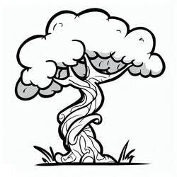 Coloriage Arbre (Nature et saisons) #190444 à imprimer et colorier