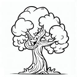 Coloriage Arbre (Nature et saisons) #190445 à imprimer et colorier