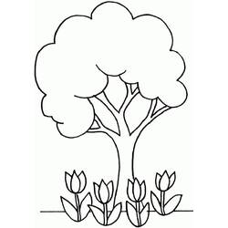 Dessin à colorier: Arbre (Nature et saisons) #190459 - Coloriages à Imprimer Gratuits