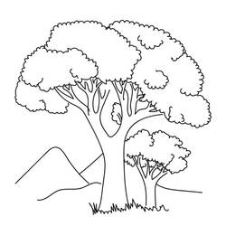 Dessin à colorier: Arbre (Nature et saisons) #190478 - Coloriages à Imprimer Gratuits