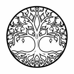 Dessin à colorier: Arbre de Vie (Nature et saisons) #214135 - Coloriages à Imprimer Gratuits