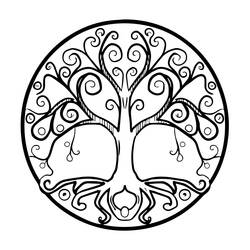 Dessin à colorier: Arbre de Vie (Nature et saisons) #214138 - Coloriages à Imprimer Gratuits
