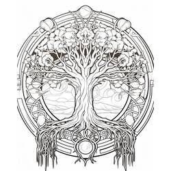 Dessins à colorier: Arbre de Vie - Coloriages à Imprimer Gratuits