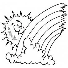 Dessin à colorier: Arc-en-ciel (Nature et saisons) #155273 - Coloriages à Imprimer Gratuits