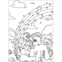 Dessin à colorier: Arc-en-ciel (Nature et saisons) #155283 - Coloriages à Imprimer Gratuits