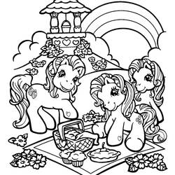 Dessin à colorier: Arc-en-ciel (Nature et saisons) #155293 - Coloriages à Imprimer Gratuits