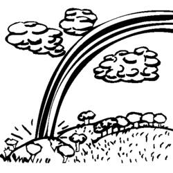 Dessin à colorier: Arc-en-ciel (Nature et saisons) #155320 - Coloriages à Imprimer Gratuits