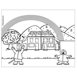 Dessin à colorier: Arc-en-ciel (Nature et saisons) #155376 - Coloriages à Imprimer Gratuits