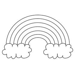 Dessin à colorier: Arc-en-ciel (Nature et saisons) #172369 - Coloriages à Imprimer Gratuits