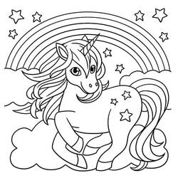 Dessin à colorier: Arc-en-ciel (Nature et saisons) #172372 - Coloriages à Imprimer Gratuits