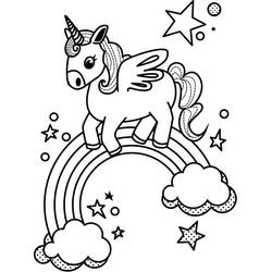 Dessin à colorier: Arc-en-ciel (Nature et saisons) #172374 - Coloriages à Imprimer Gratuits