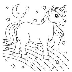 Dessin à colorier: Arc-en-ciel (Nature et saisons) #172378 - Coloriages à Imprimer Gratuits