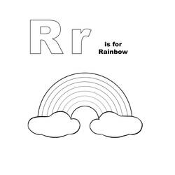 Dessin à colorier: Arc-en-ciel (Nature et saisons) #172384 - Coloriages à Imprimer Gratuits