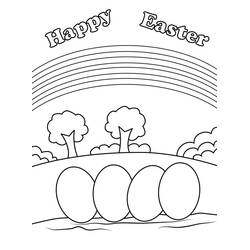 Dessin à colorier: Arc-en-ciel (Nature et saisons) #172390 - Coloriages à Imprimer Gratuits