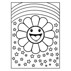 Dessin à colorier: Arc-en-ciel (Nature et saisons) #172394 - Coloriages à Imprimer Gratuits